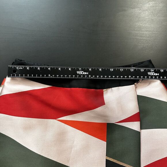 Ted Baker Redda Sahara Faux-Wrap Skirt Lined Zip Size 2 US 6 Holiday Christmas - Picture 15 of 16